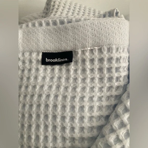 Brooklinen Dreamweave Waffle BLUE MISTSET 2 Bath Sheets 2 Towel 1 Hand New 5pc